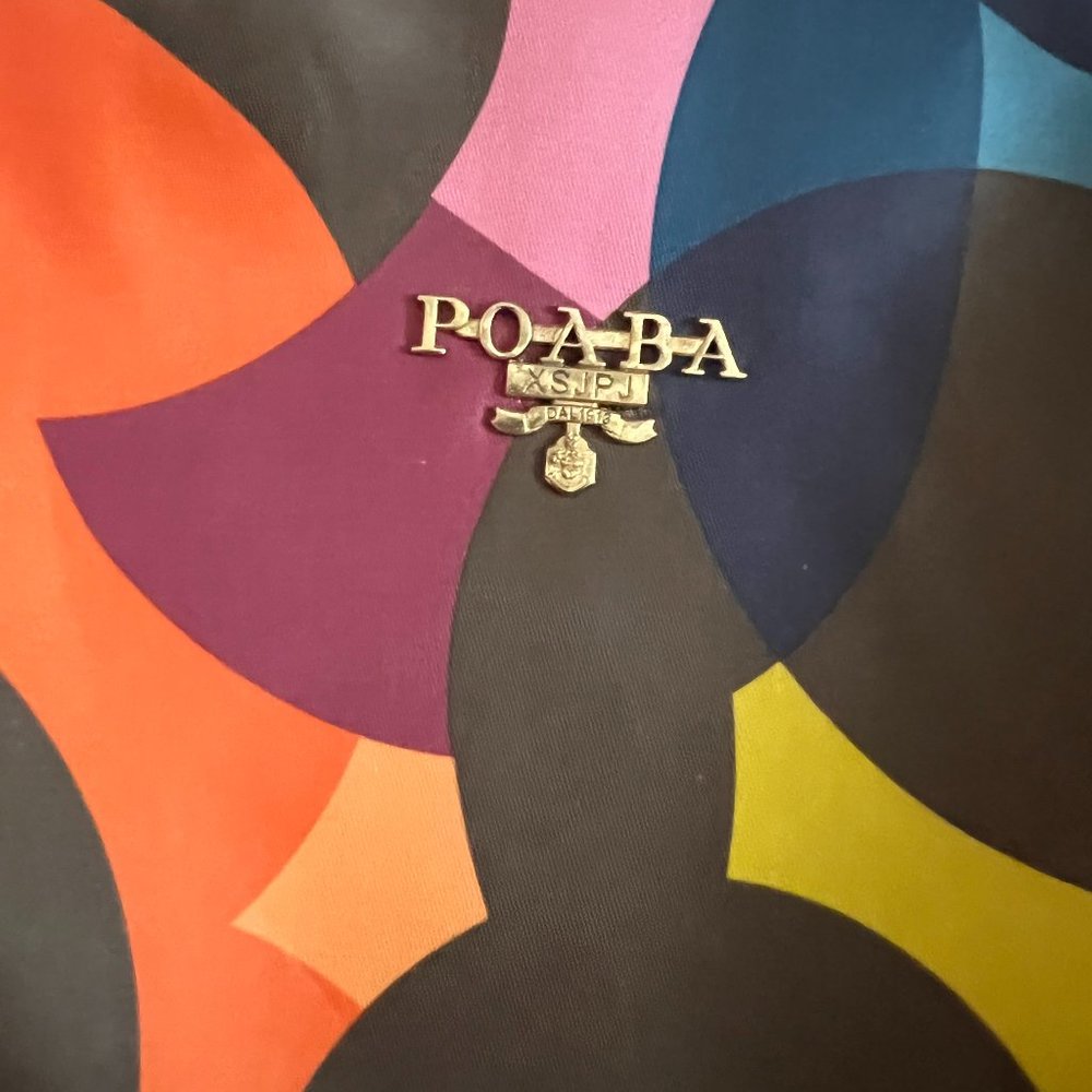 POABA Abstract Multicolor Mini Backpack - Picture 2 of 5